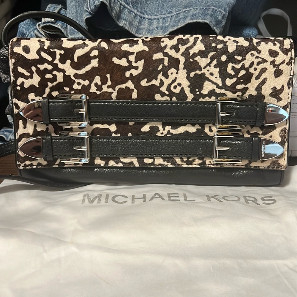 Michael Kors cow print small purse